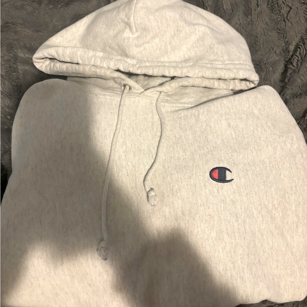 Grey champion hoodie